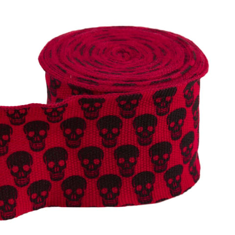 Skull Print Mesh Boxing Hand Wraps