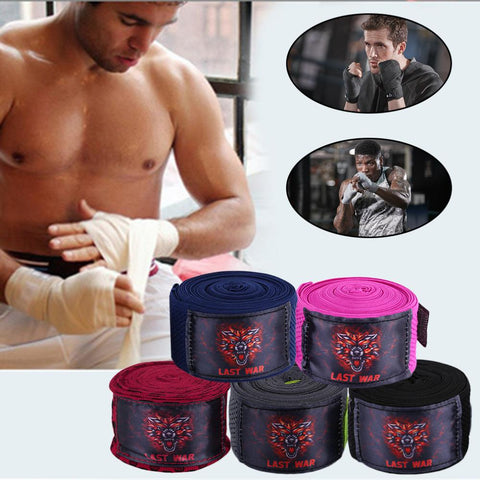 Skull Print Mesh Boxing Hand Wraps